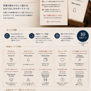 WELCOME & 会話カード